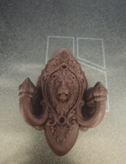 Viktorianischer Löwen-Doppelwandhaken Figur Deko Statue Tierfigur Tiere
