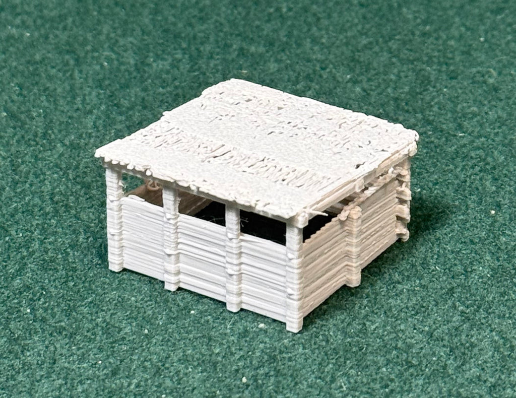 HO & N Struktur Holzunterstand Modelleisenbahn H0 Spur N Puppenhaus