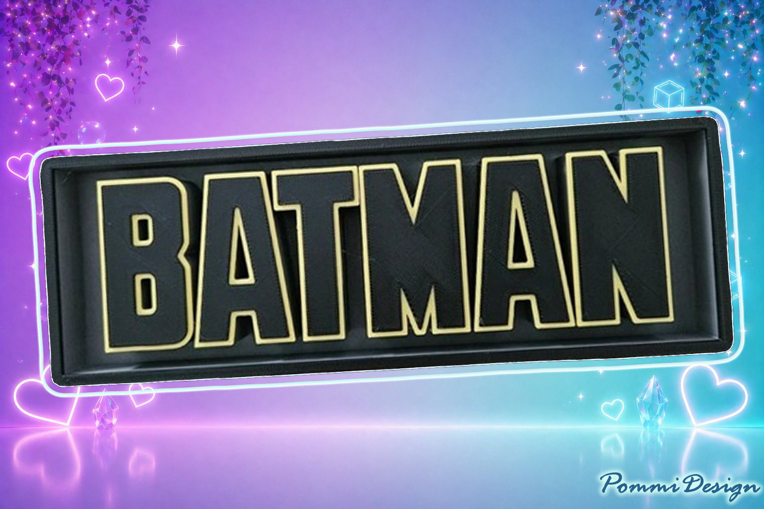 Plaque BATMAN | Sign - Fan Art - article de merchandising inspiré
