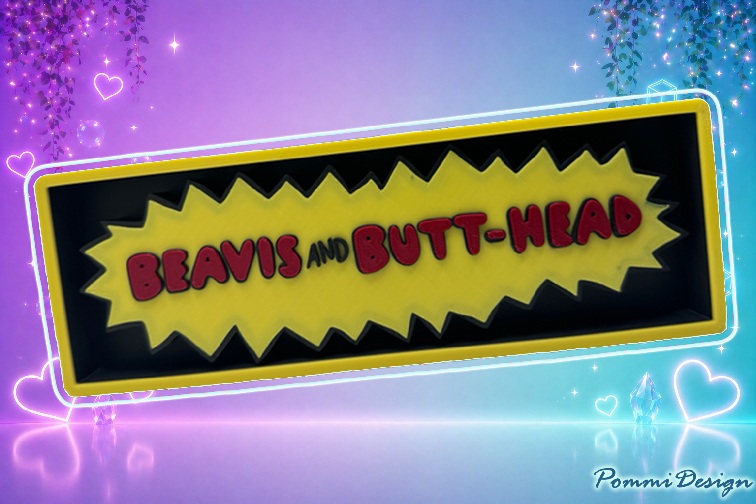 Beavis Schild | Plaque - Fan Art - article de merchandising inspiré