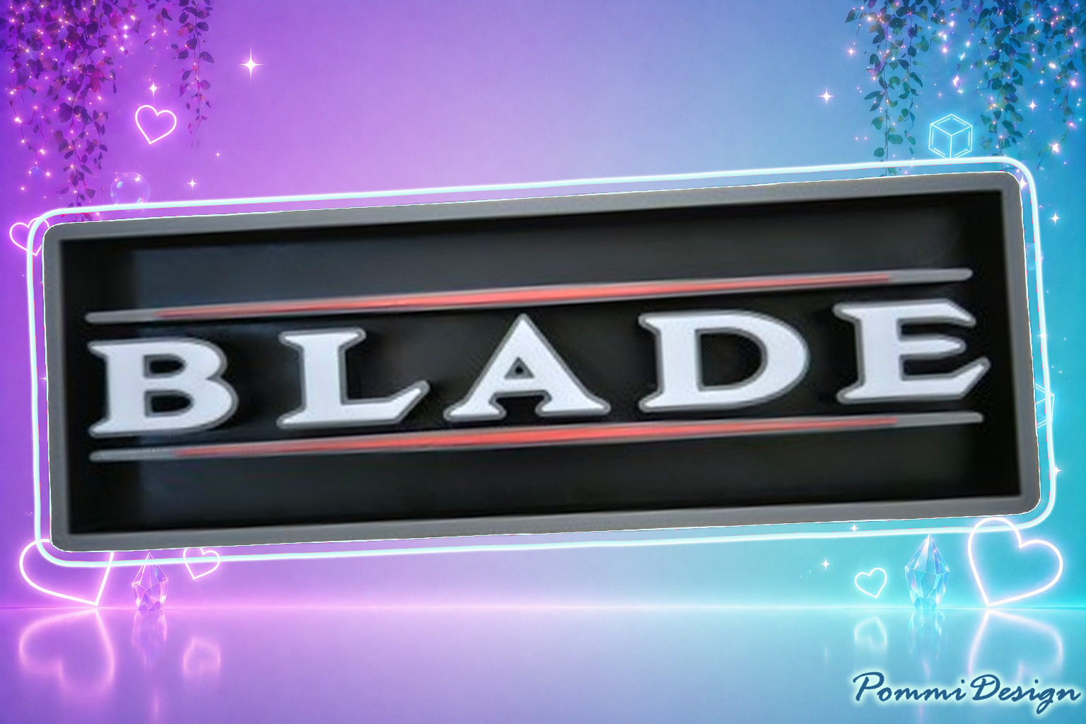 Panneau inspiré de Blade - Fan Art - Marchandise/Enseigne