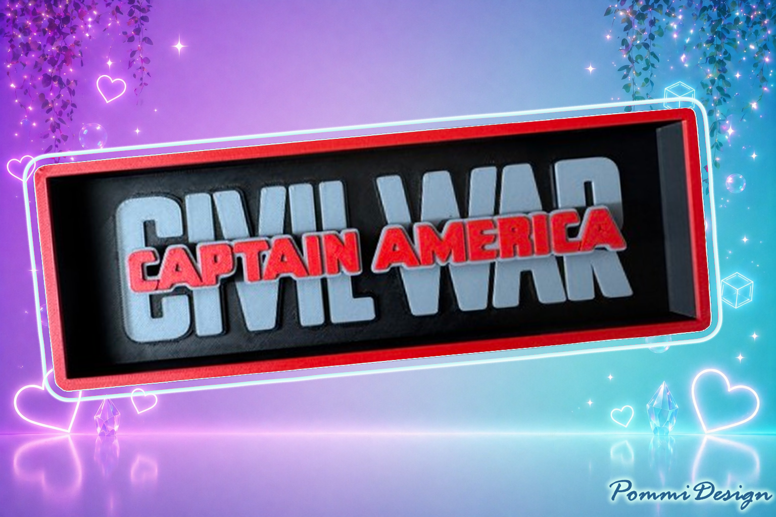 Captain America Civil War | insprierierter Merchandise  | Fan-Art-Sign| Merch | Unikate