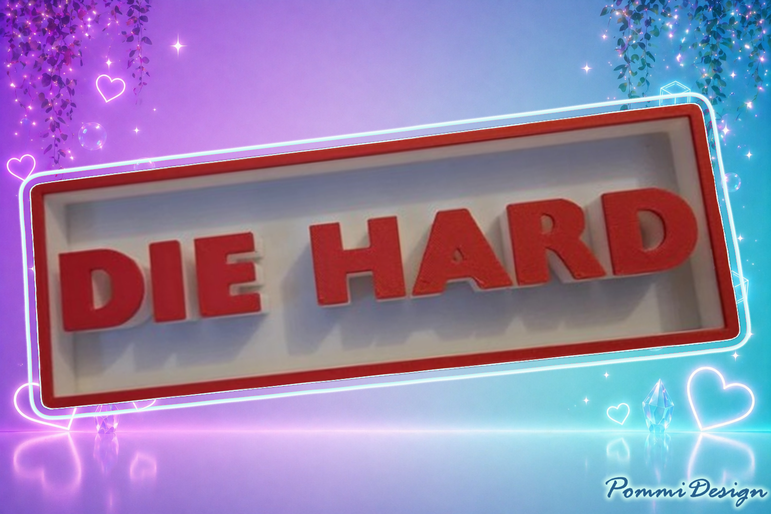 Die Hard inspiriertes Schild - Fan Art - Merchandise-SIGN/Schild