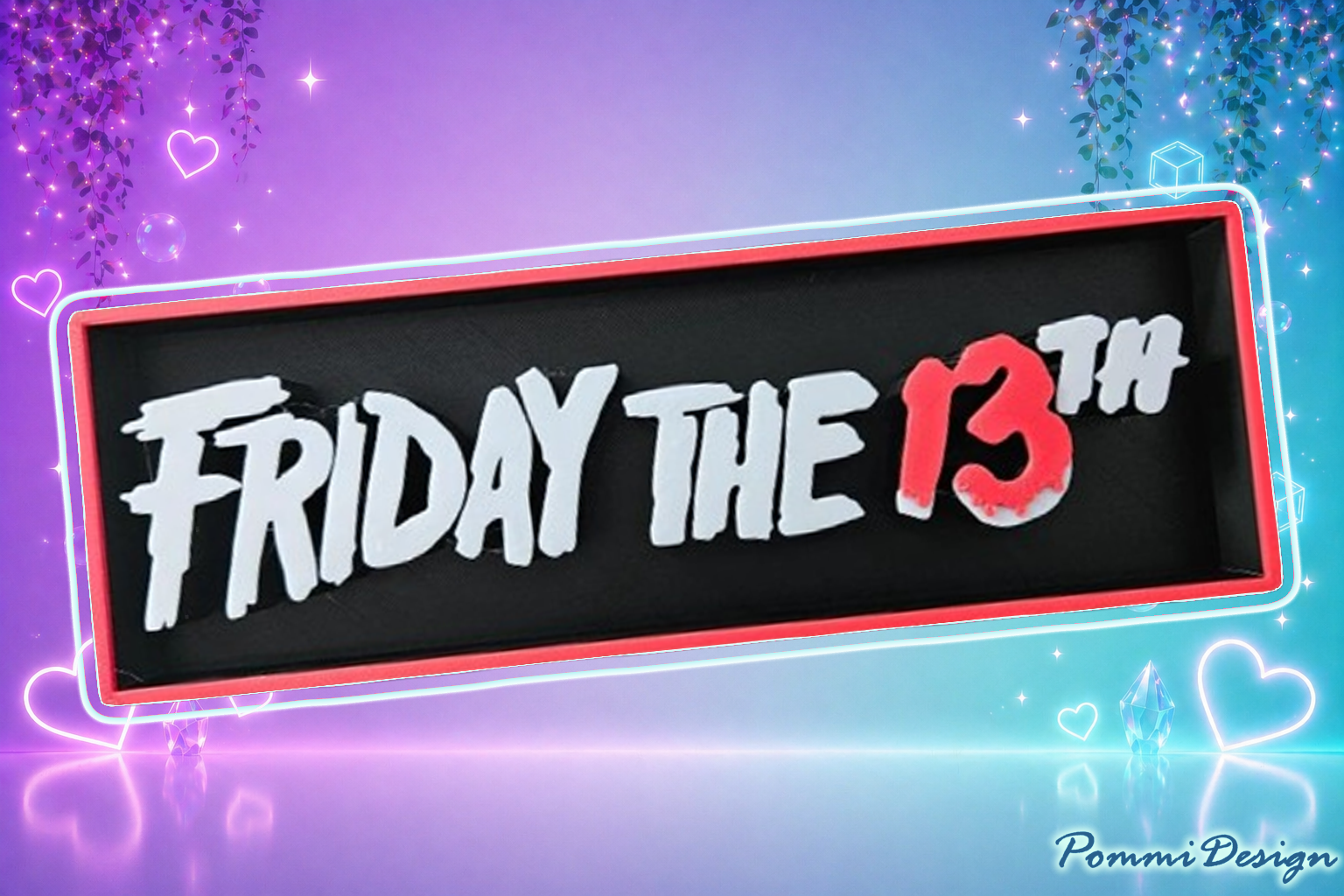FridayThe13 - Enseigne inspirée - Fan Art - Marchandise-PANNEAU/Enseigne