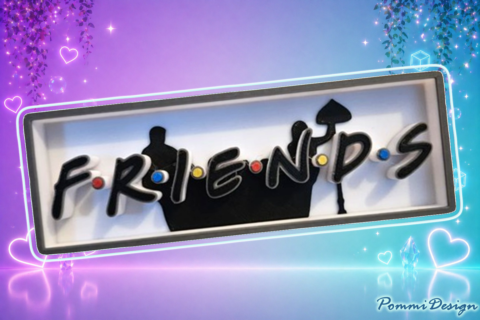 FRIENDS - enseigne inspirée - Fan Art - Marchandise-ENSEIGNE/Pancarte