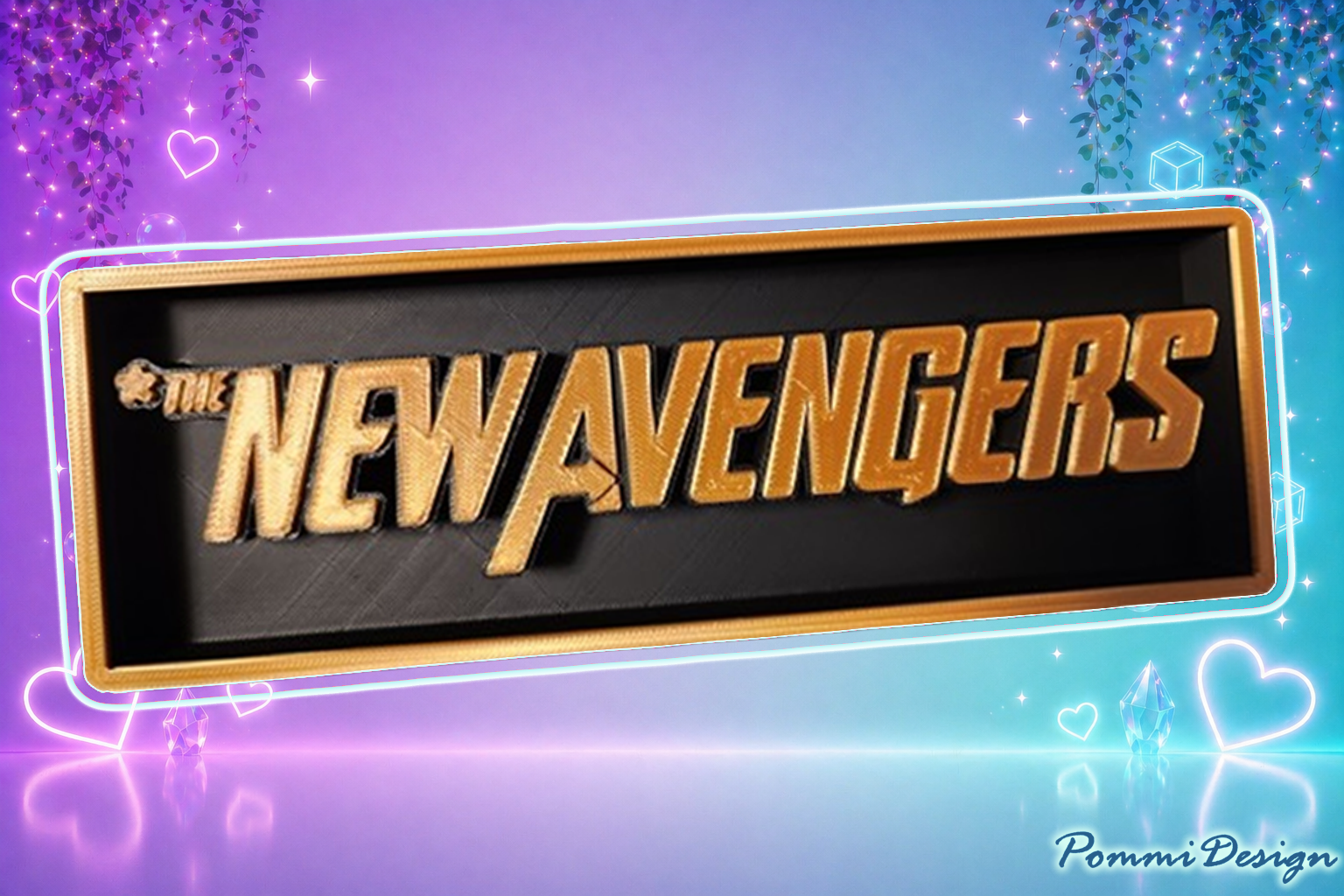 New Avengers - inspiriertes Schild - Fan Art - Merchandise-SIGN/Schild