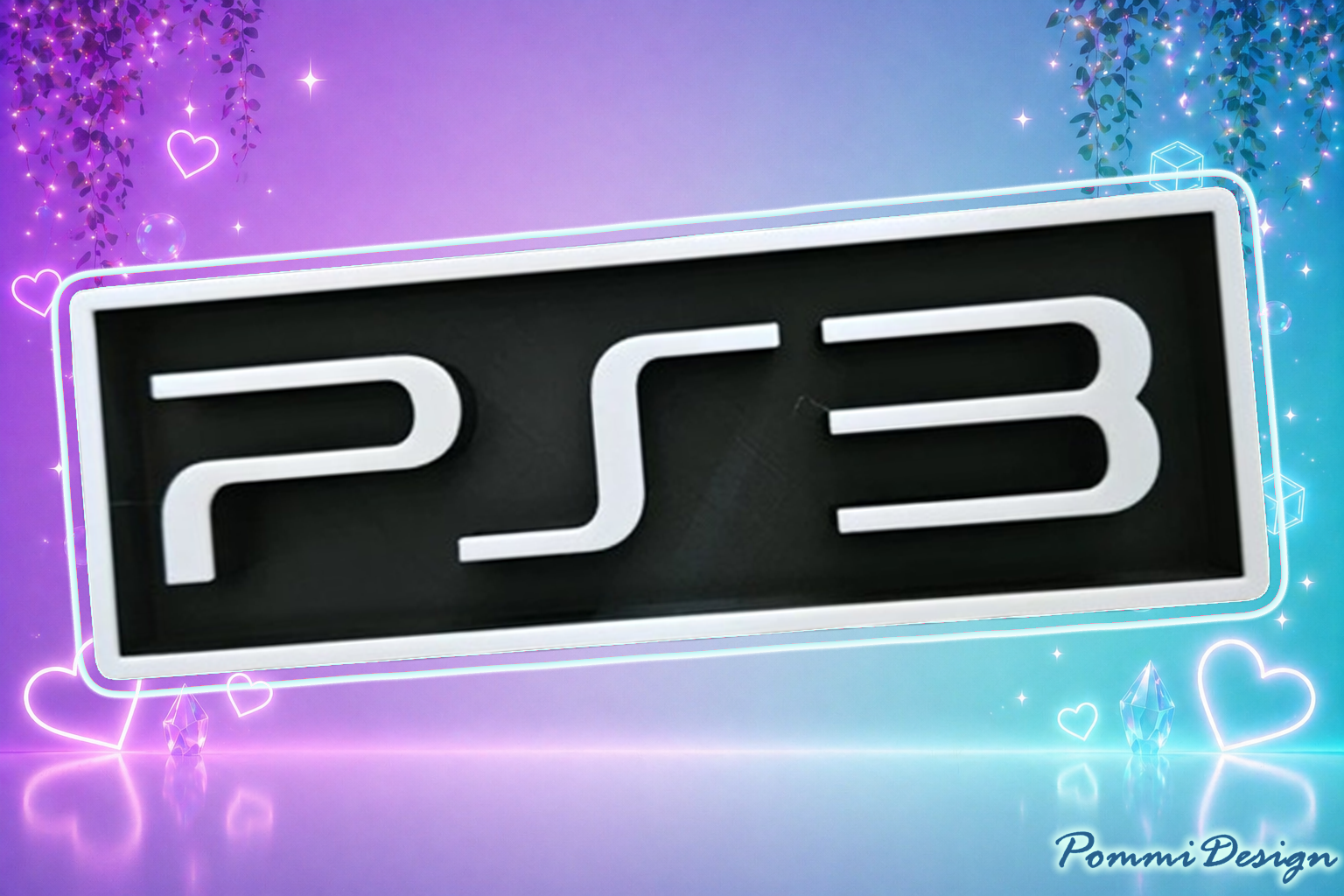 PS3 | Playstation 3 inspiré - Fan Art - Marchandise-Panneau/Pancarte