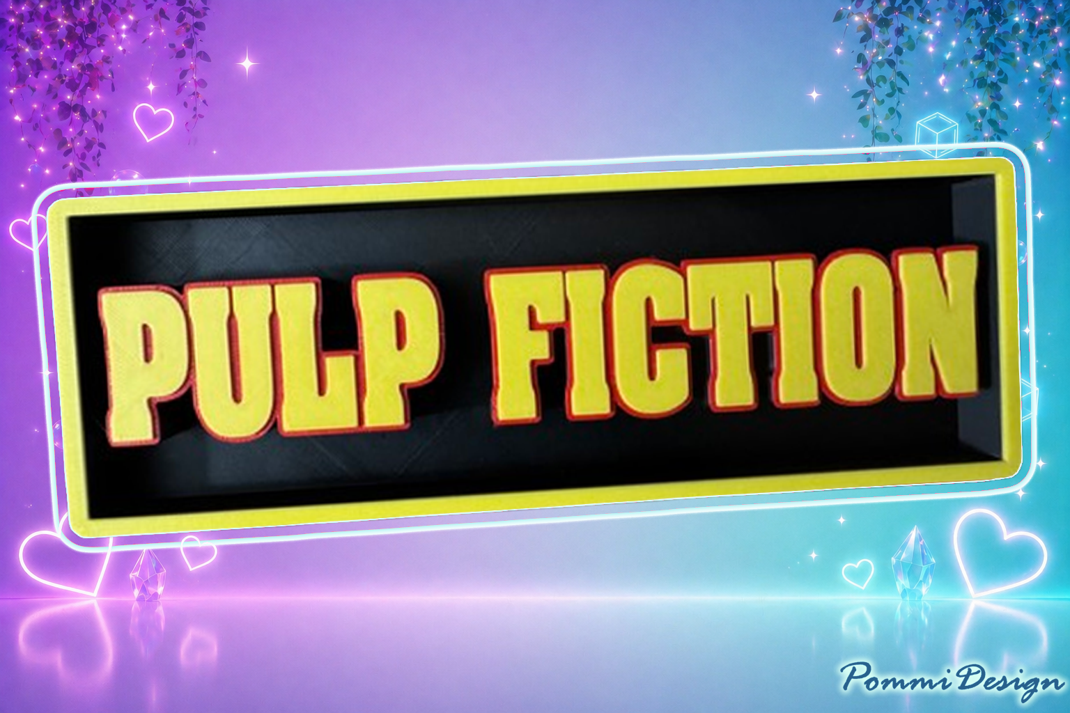 Inspiré de PULP FICTION - Fan art - Merchandising-ENSEIGNE/PLAQUE