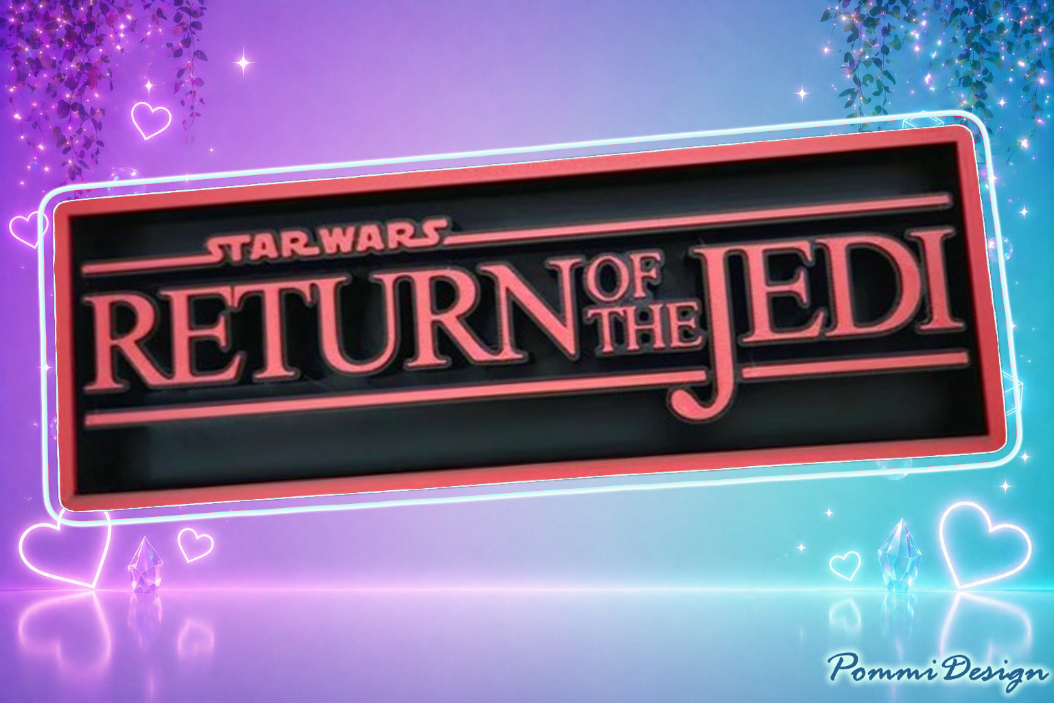 Star Wars Le Retour du Jedi 2 inspiré - Fan Art - Panneau/Plaque de Marchandise