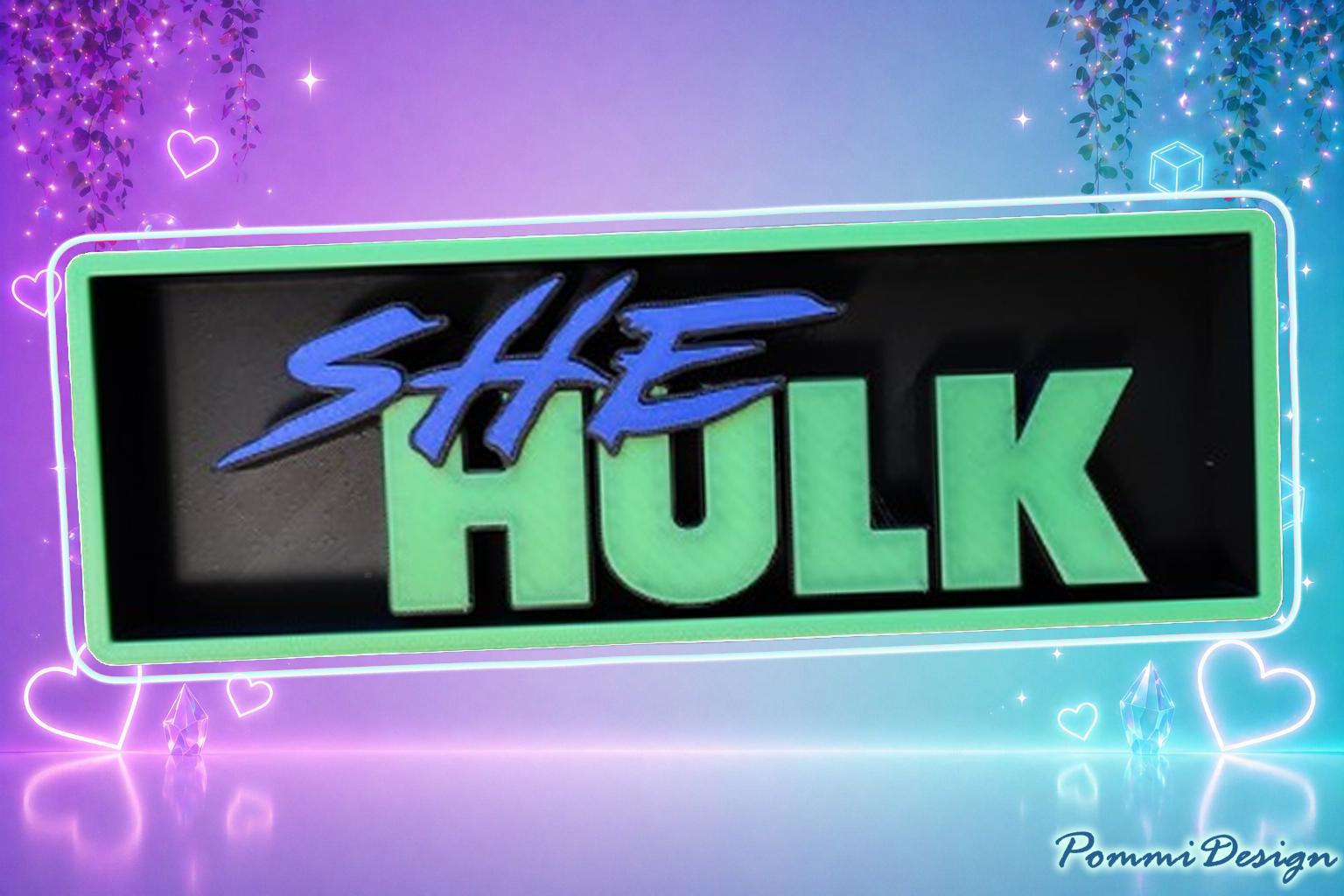 SheHulk inspiriert  - Fan Art - Merchandise-SIGN/Schild