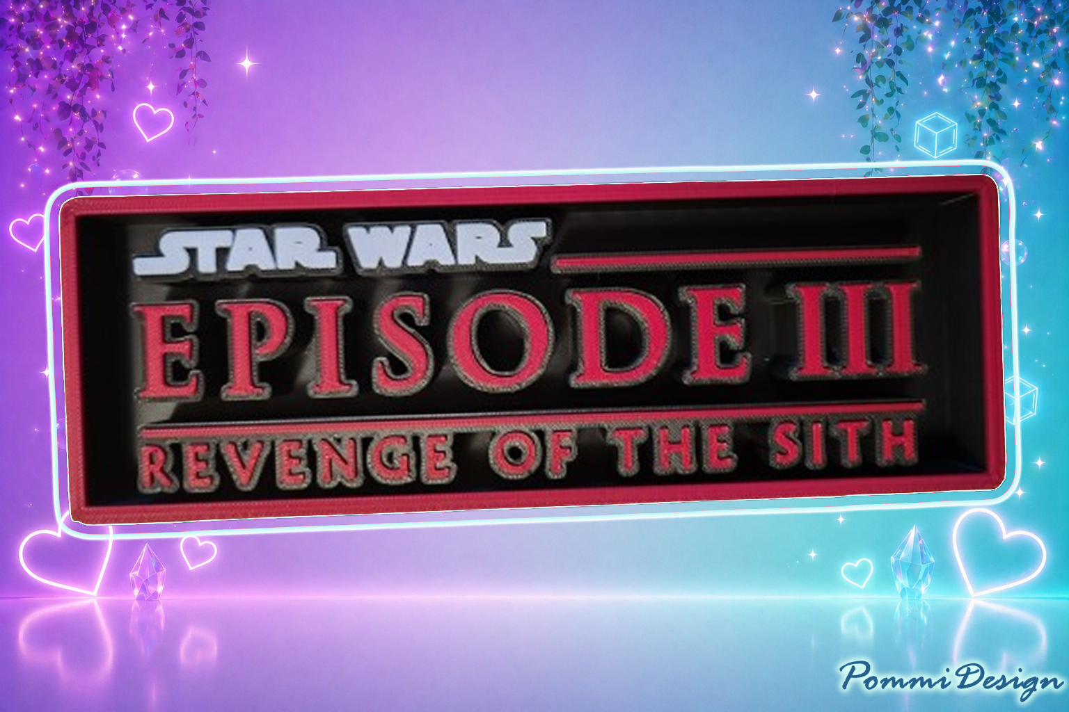 Star Wars La Revanche des Sith inspiré - Fan Art - Marchandise-PANNEAU/Affiche