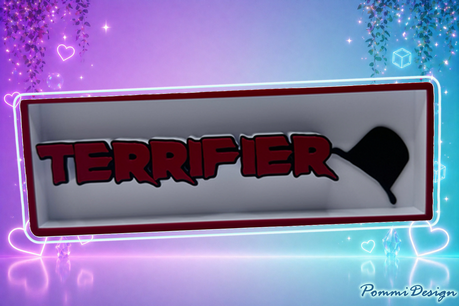 Terrifier  inspiriert  - Fan Art - Merchandise-SIGN/Schild