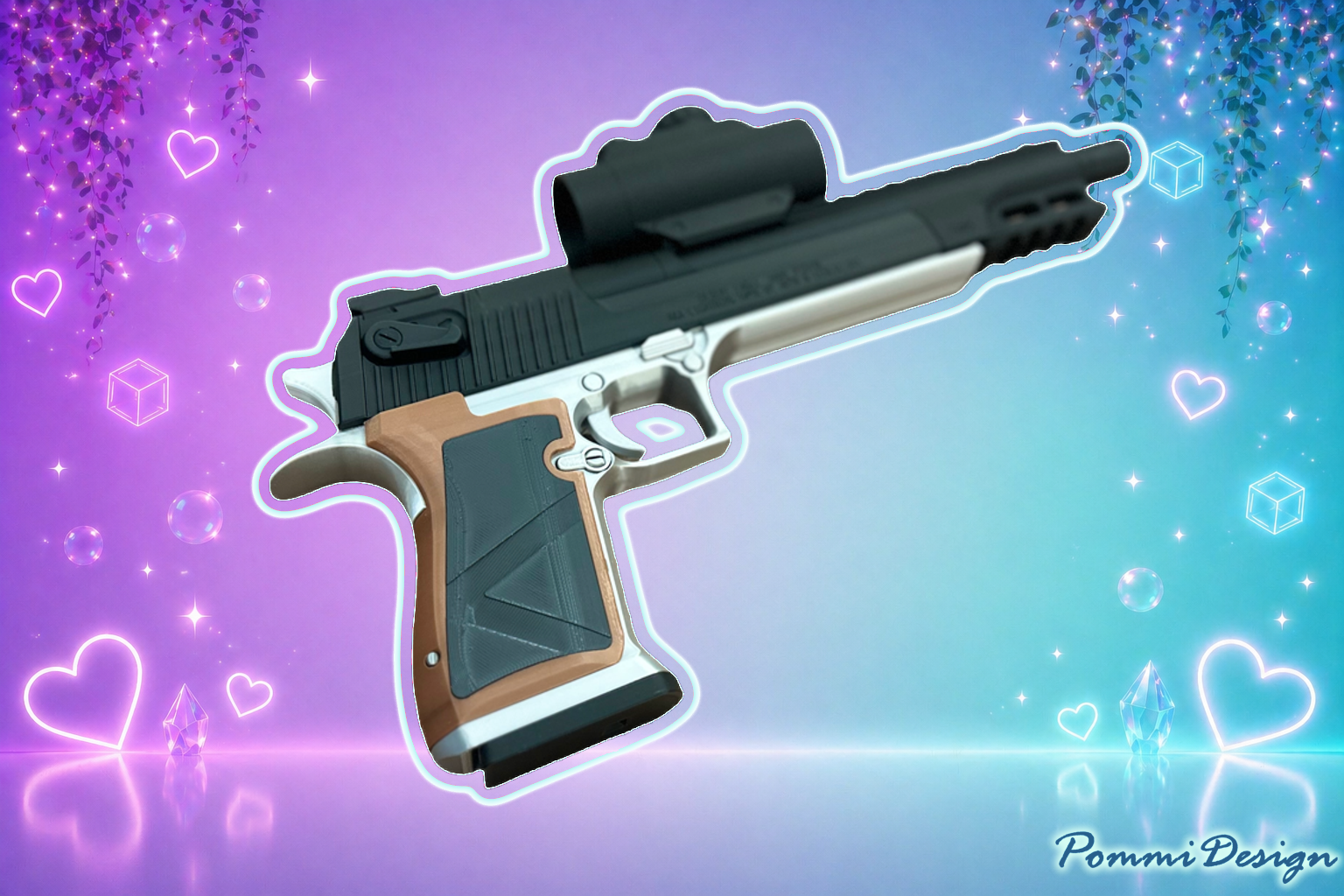 Resident Evil 2 – Desert Eagle .50AE Lightning Hawk (Langlaufversion)| Merchandise | Replika Pistole FREE SHIPPING