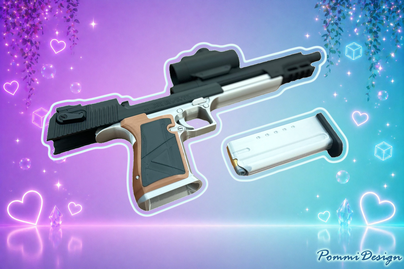Resident Evil 2 – Desert Eagle .50AE Lightning Hawk (Langlaufversion)| Merchandise | Replika Pistole FREE SHIPPING
