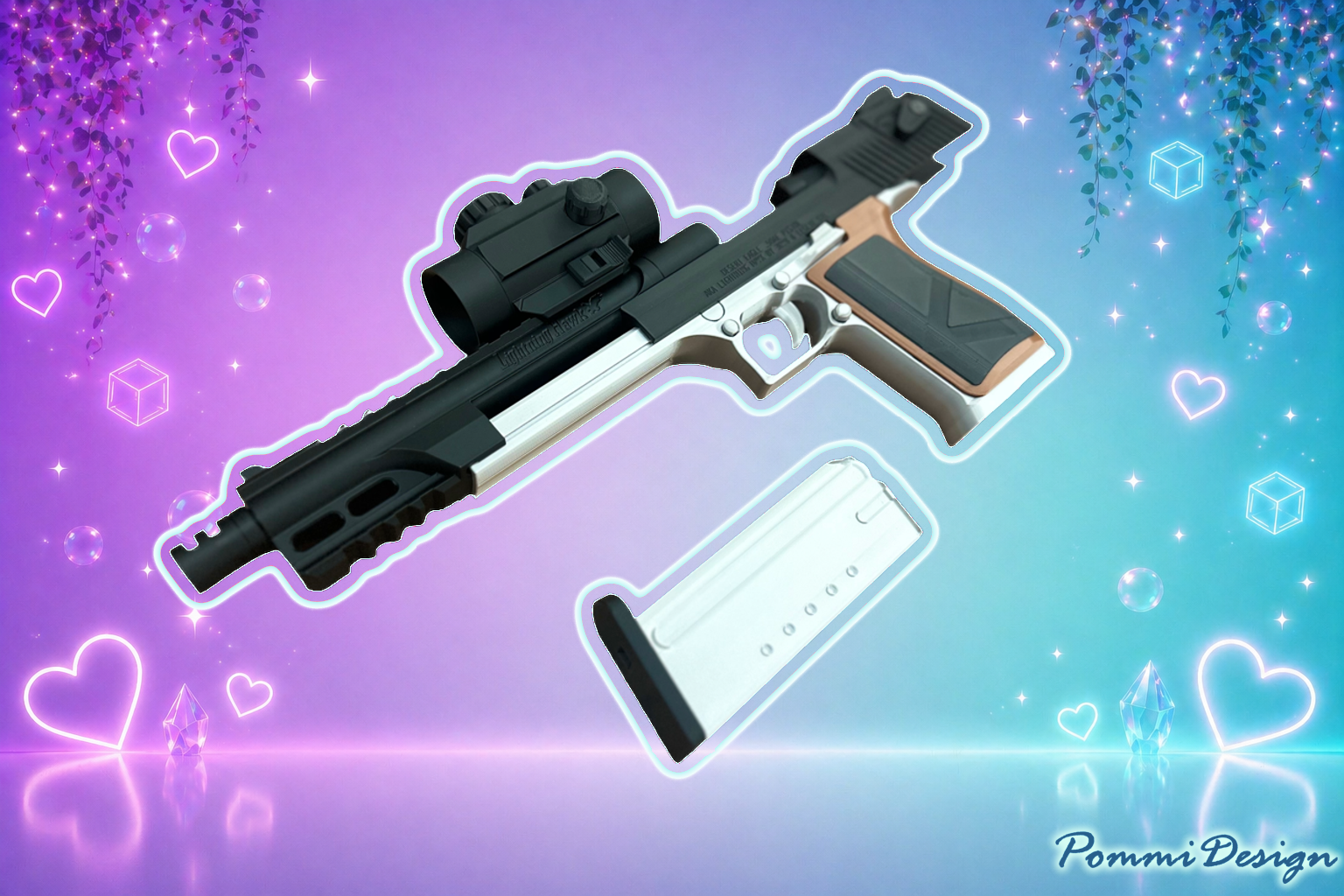 Resident Evil 2 – Desert Eagle .50AE Lightning Hawk (Langlaufversion)| Merchandise | Replika Pistole FREE SHIPPING