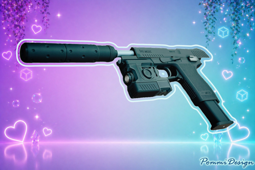Metal Gear Solid - SOCOM MK23 C (Snakes Pistole) [ Keine echte Waffe]Merchandise | Cosplay | Replika