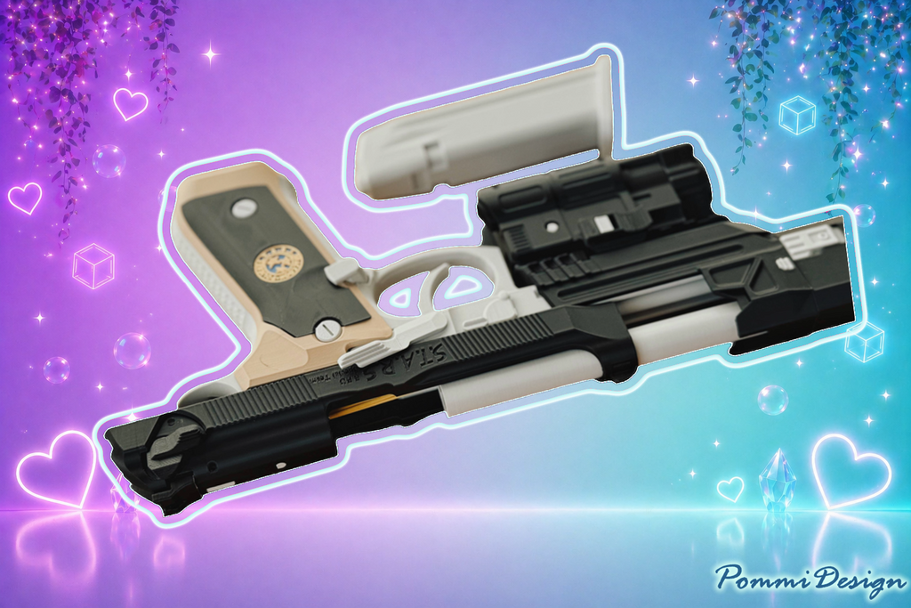 Resident Evil – Beretta 92F Samurai Edge / Wesker | Merchandise | Replika Pistole FREE SHIPPING
