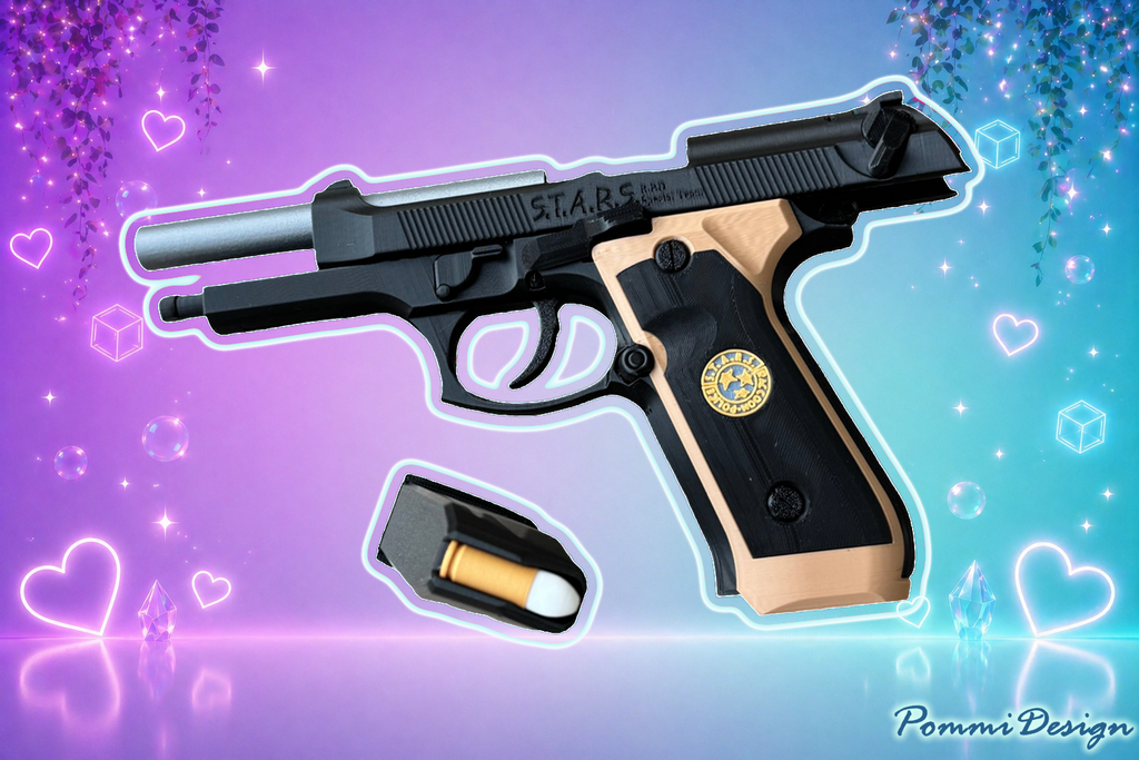 Resident Evil – Beretta 92F Samurai Edge | Merchandise | Replika Pistole FREE SHIPPING