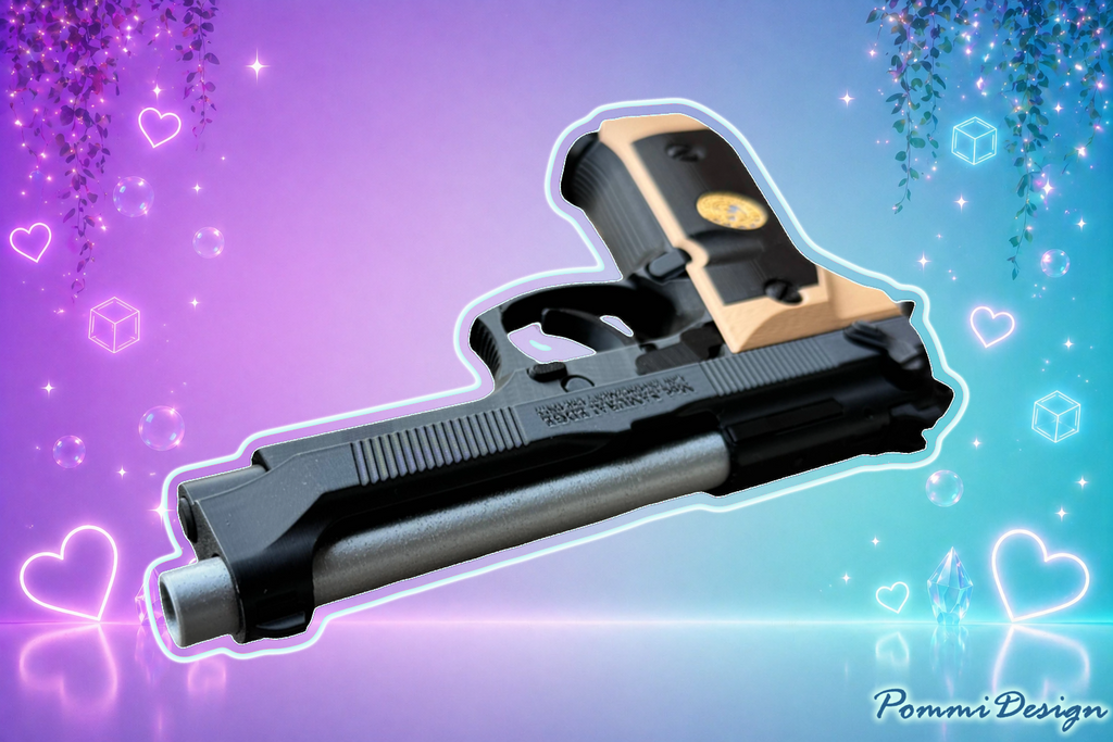 Resident Evil – Beretta 92F Samurai Edge | Merchandise | Replika Pistole FREE SHIPPING