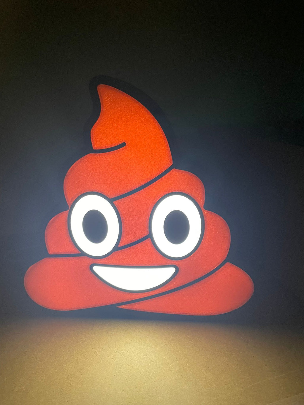 Poop | Kackhaufen Emoji Lightbox | Meme Lampe | Merchandise | Nachtlicht