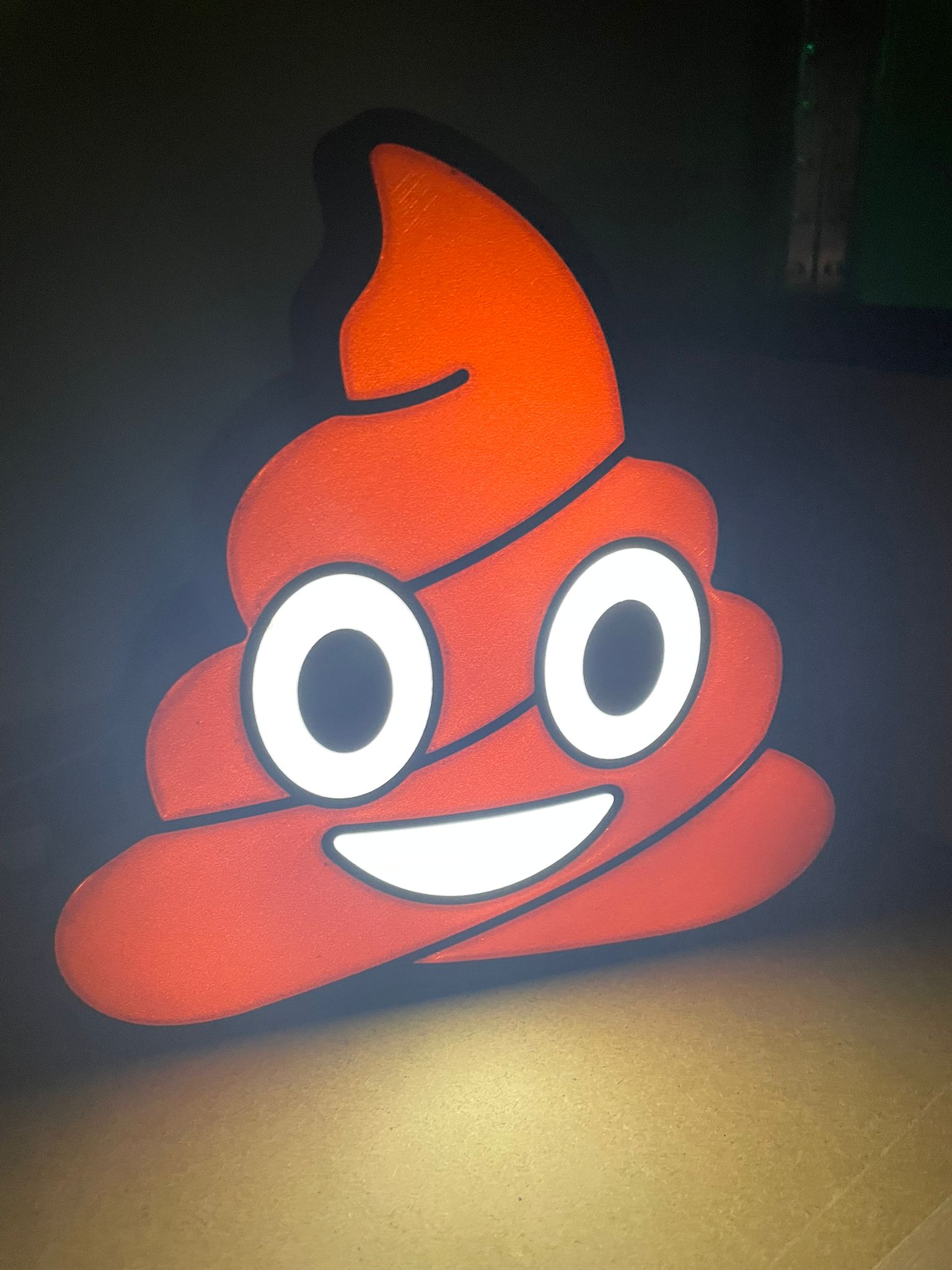 Poop | Kackhaufen Emoji Lightbox | Meme Lampe | Merchandise | Nachtlicht