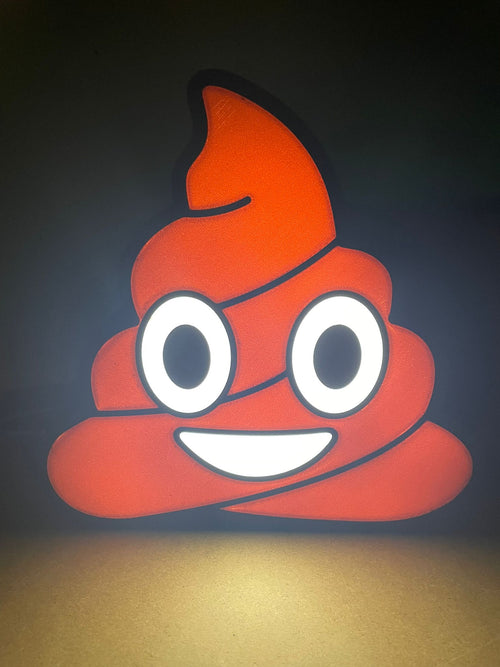 Poop | Kackhaufen Emoji Lightbox | Meme Lampe | Merchandise | Nachtlicht