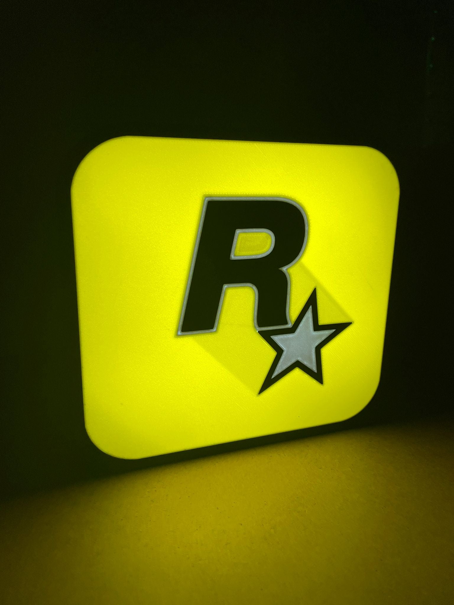 Rockstar Lampe | GTA | Rockstar Lightbox | Nachtlicht  | Merchandise