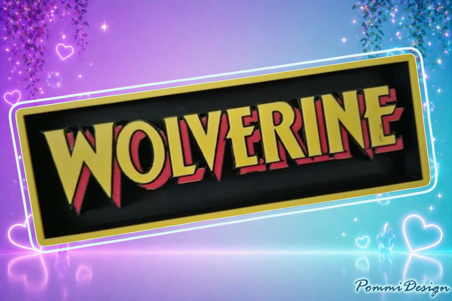 Wolverine inspiriertes - Fan Art - Merchandise-SIGN/Schild Game/TV Schild