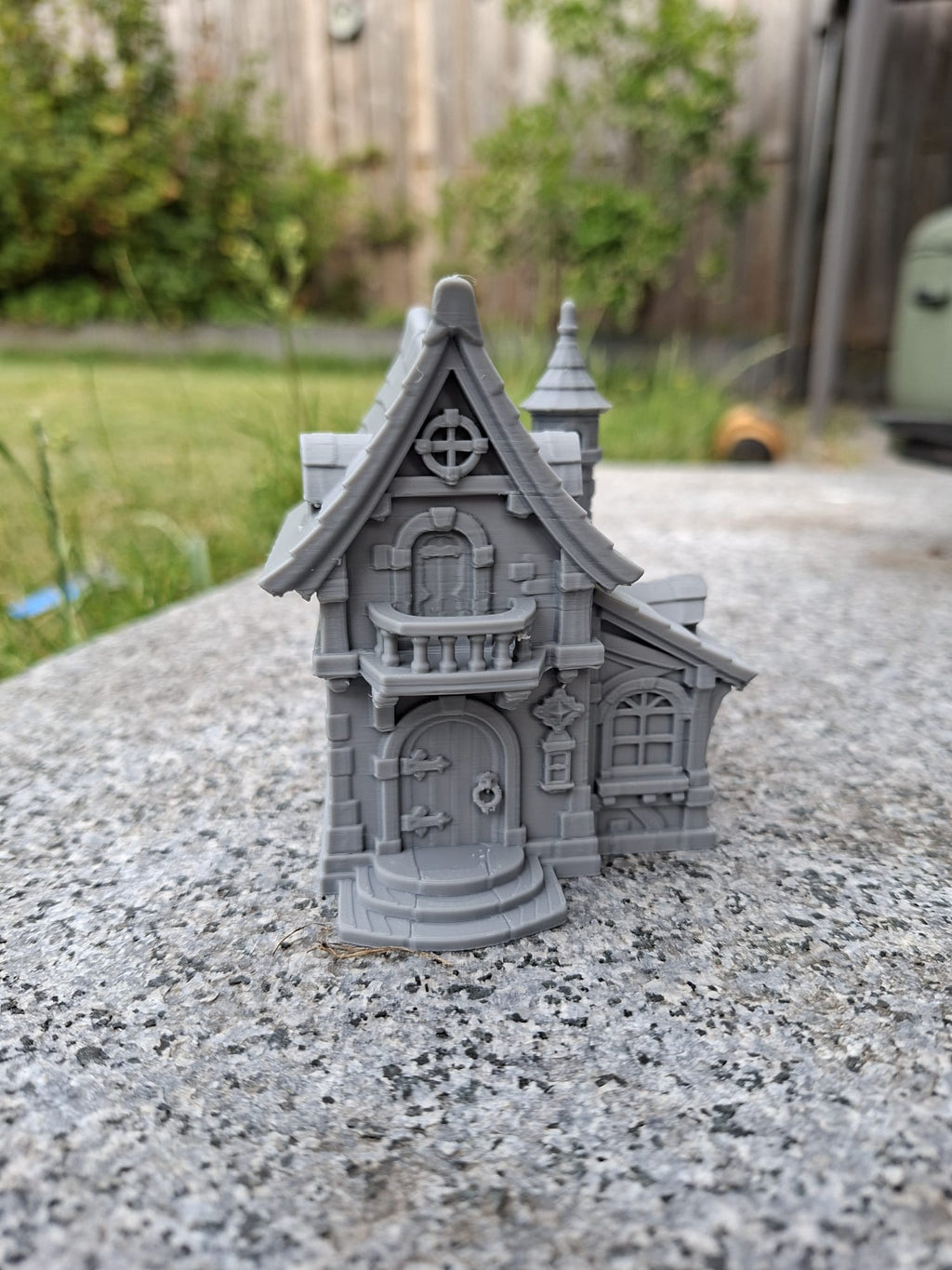 Märchenhaftes Fantasiehäuschen Figur Deko Statue Fantasy Mittelalter