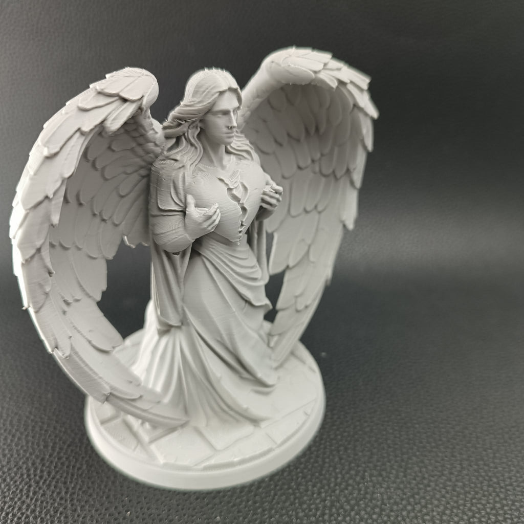 Engel der Liebe Valentins-Herzskulptur