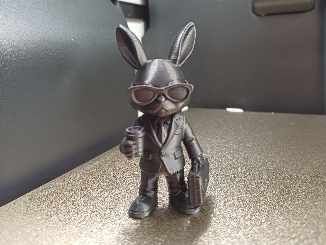 Mitternachts-Boss-Hase Figur Deko Statue Ostern Osterdeko Frühling Tiere