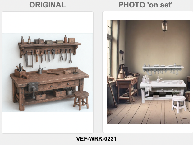 Werkstatt aus der Viktorianischen Ära Figur Deko Statue Puppenhaus Diorama