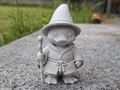 Zauberer Quackers Figur Deko Statue Fantasy Mittelalter Rollenspiel Tiere