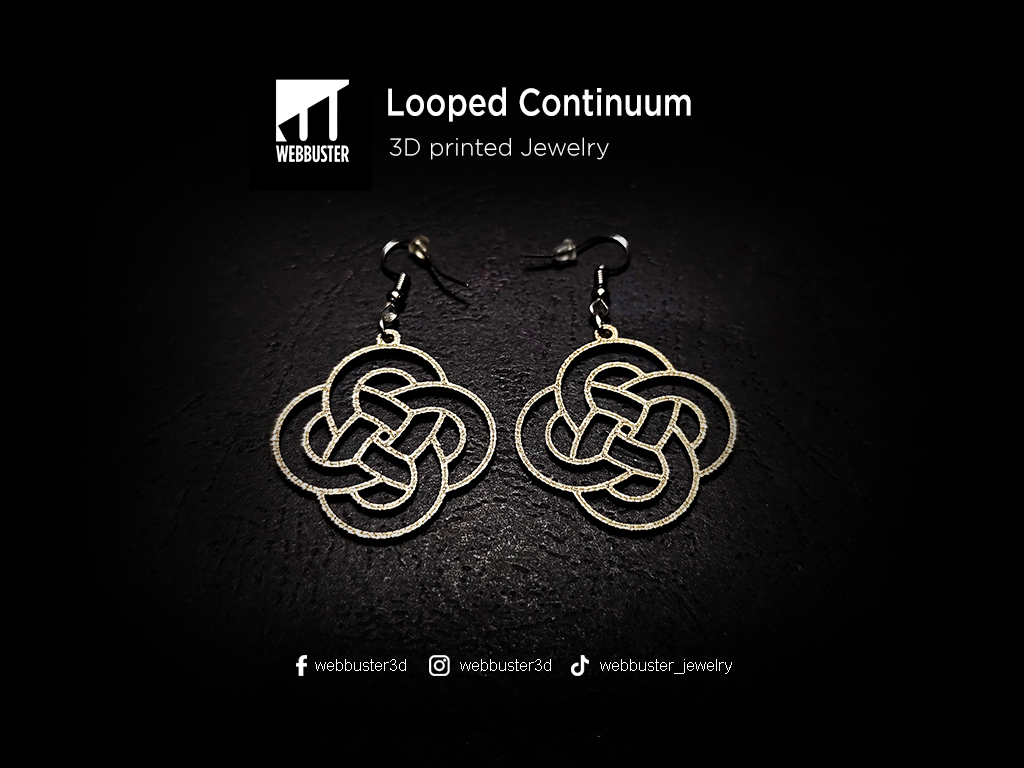 Ohrringe Looped Continuum Ohrhänger leicht Damen Mädchen Schmuck Geschenk