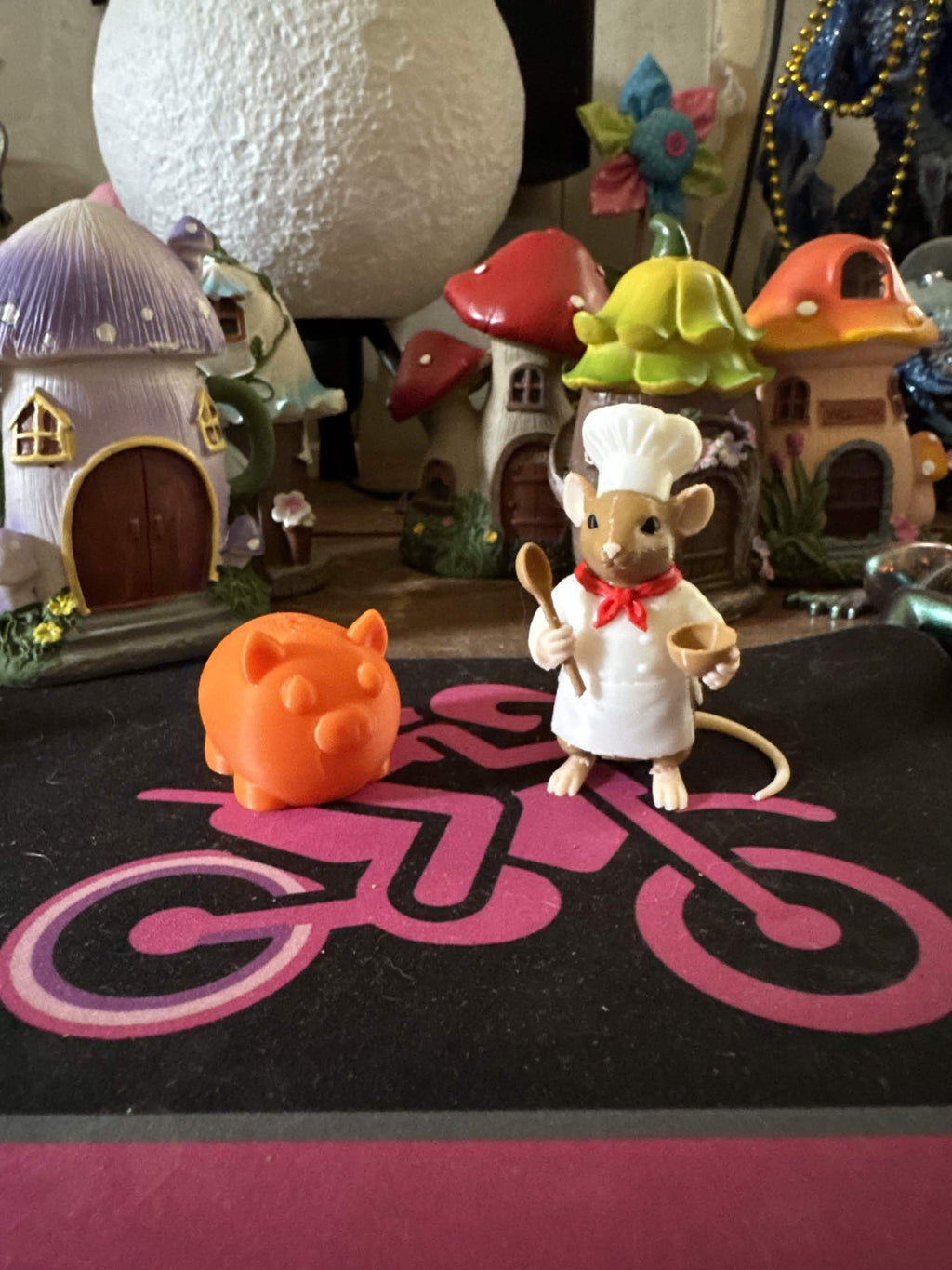Kochmaus-Figur Deko Statue Fantasy Mittelalter Rollenspiel Sammlerfigur
