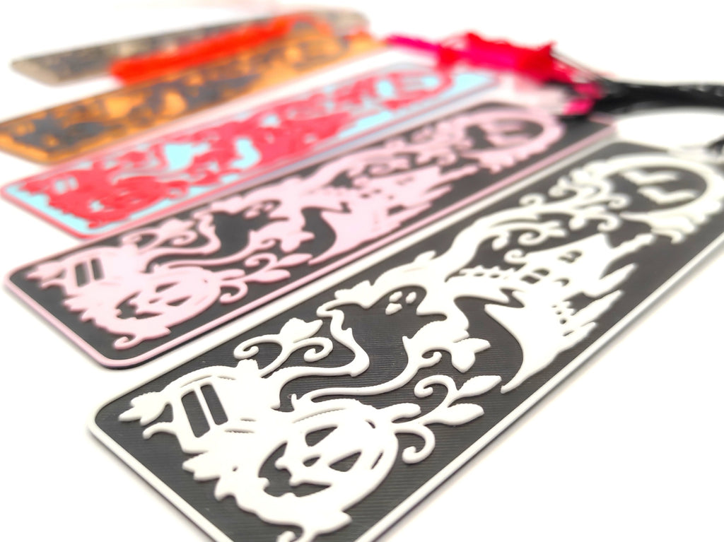 Lesezeichen Halloween-Geschichten Buch Leseratte Deko Grusel Gothic Horror