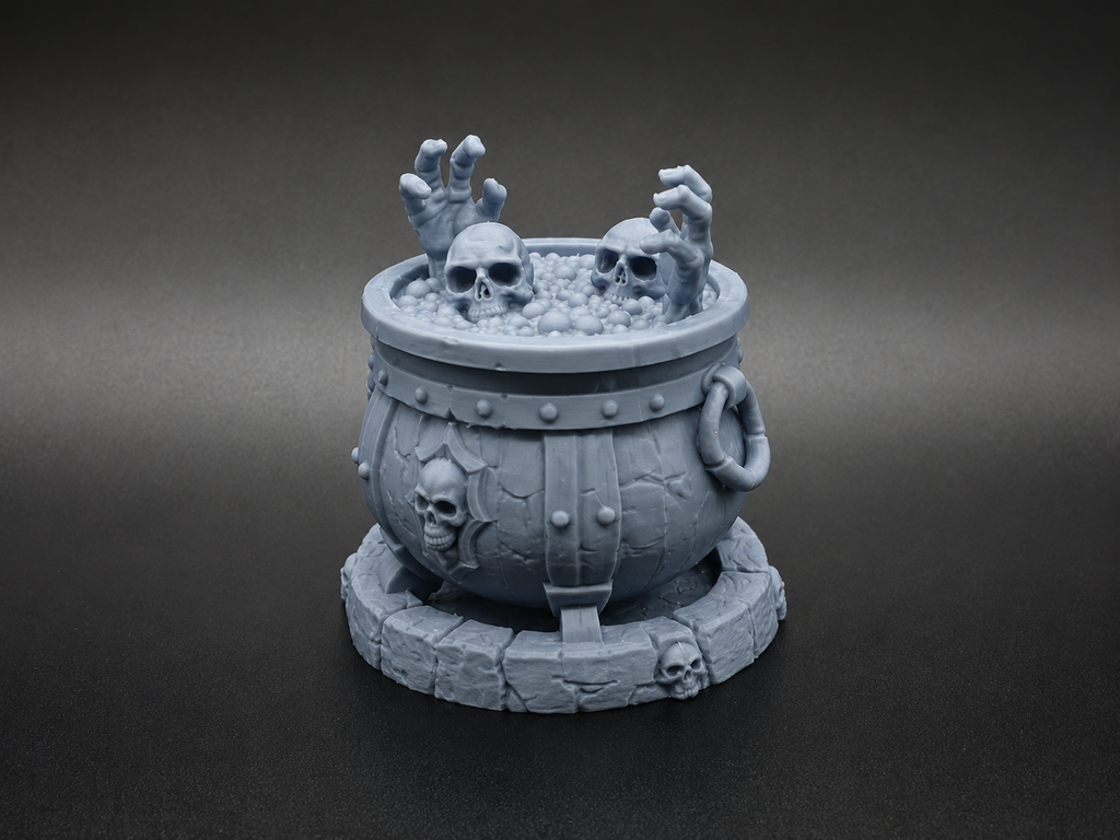 Verhexter Halloween Kessel Figur Deko