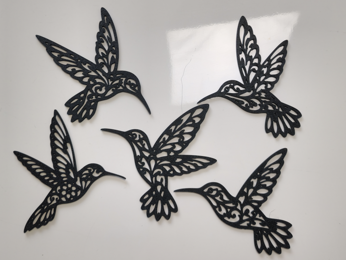 Elegante Kolibri-Sammlung 2D Wandkunst Wandbild Wanddeko Wanddekoration