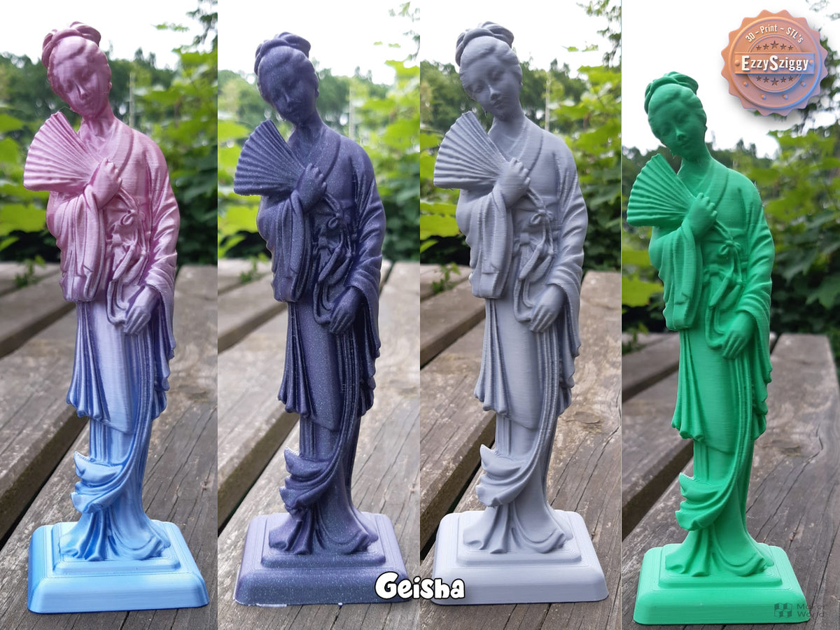 Geisha Figur Deko Statue Skulptur Dekoration Geschenk Vitrine Wohnzimmer