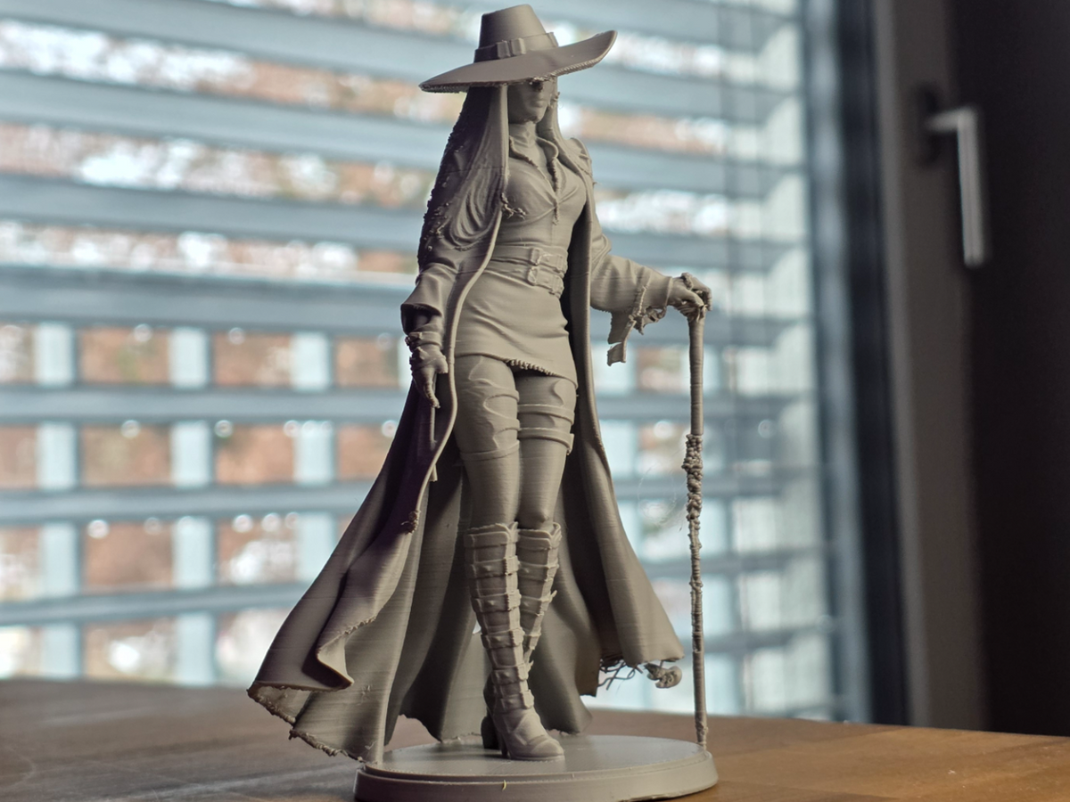 Elegante Frauen mit Gehstock Figur Deko Statue Skulptur Dekoration Vitrine
