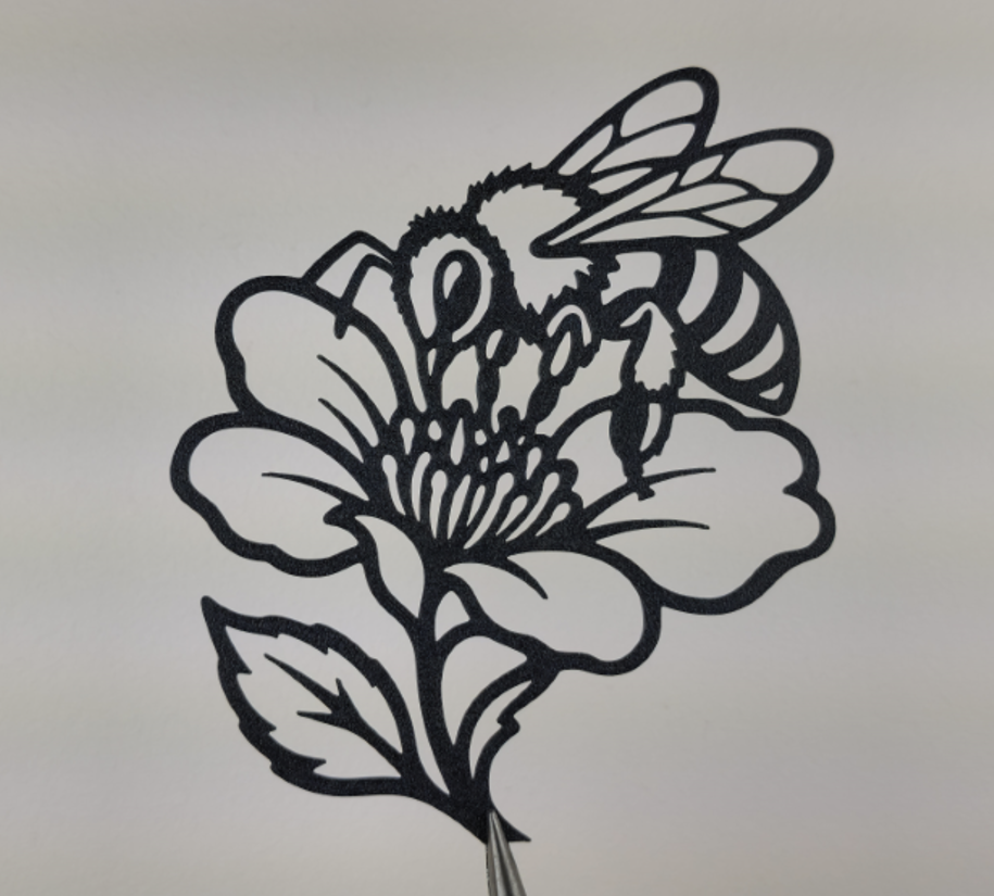 Bienenblumen 2D Wandkunst Wandbild Wanddeko Wanddekoration Tierfigur Tiere