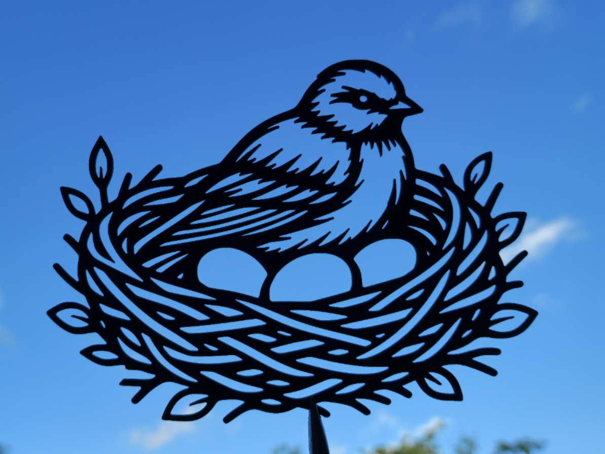 Vogelnester Eier Wandkunst Wandbild Wanddeko Wanddekoration Tierfigur Deko