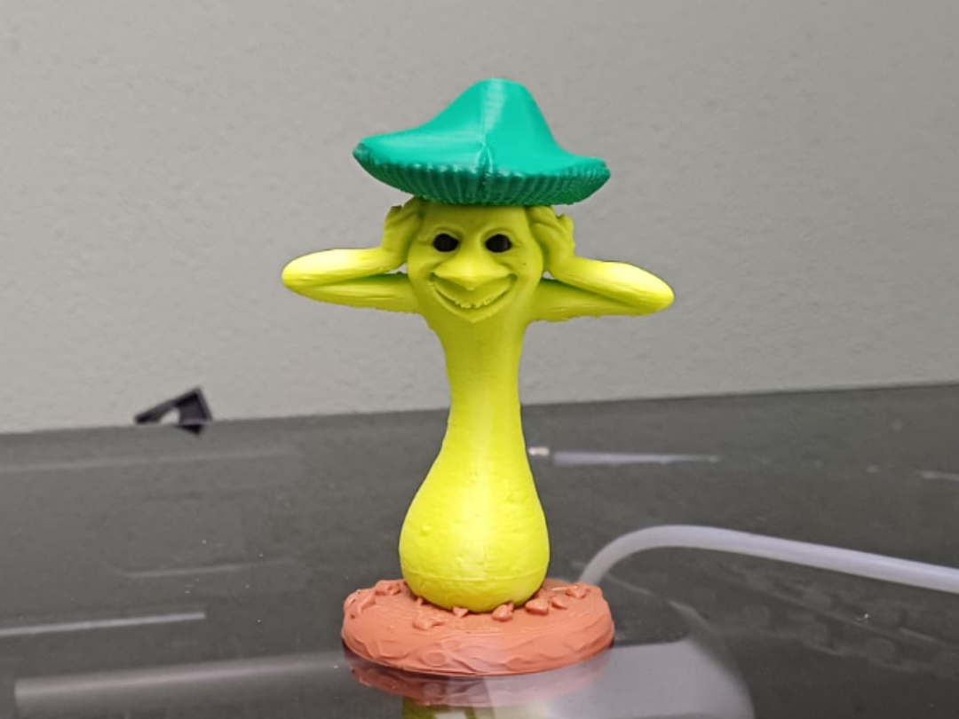 Frecher Pilz-Wächter Figur Deko Statue Fantasy Mittelalter Rollenspiel