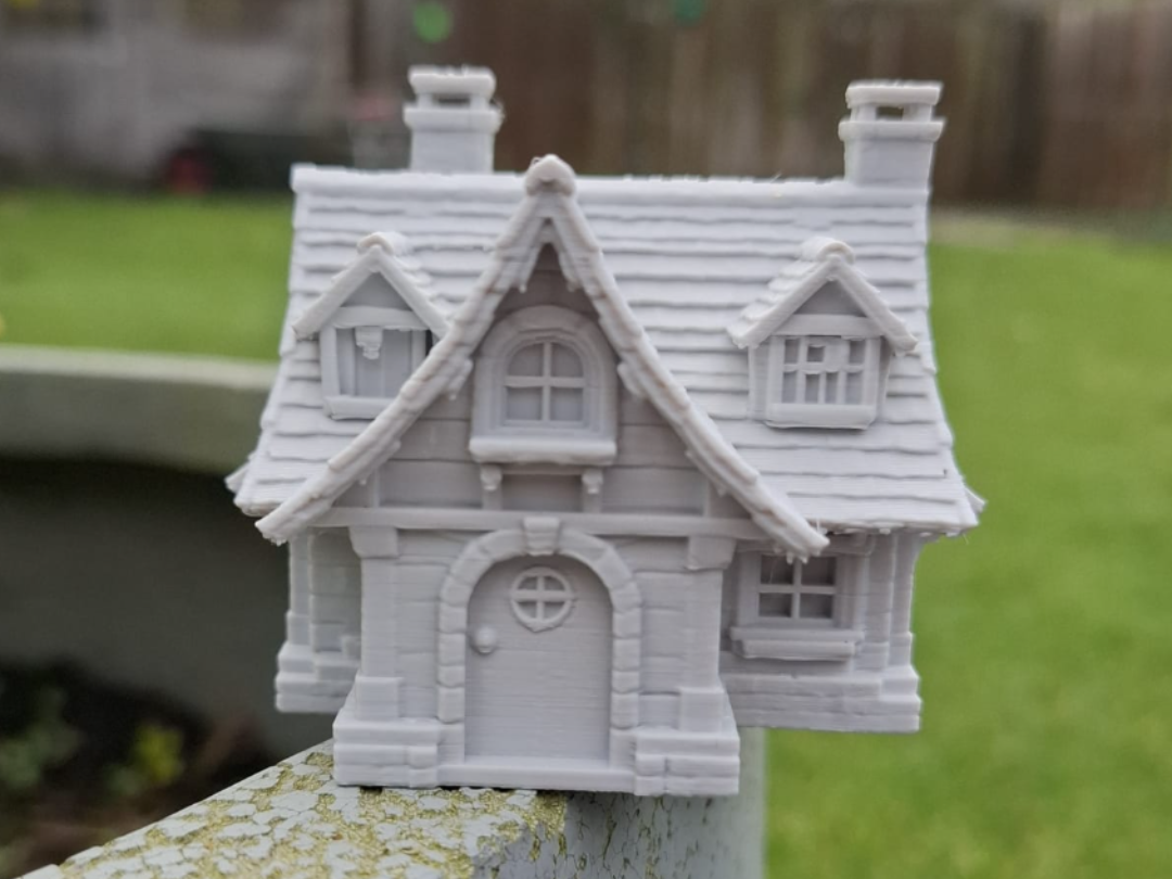 Flüsternde Weidenhütte Figur Deko Statue Fantasy Mittelalter Rollenspiel