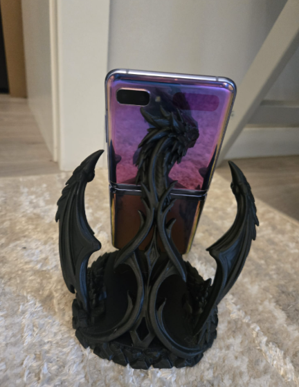 Drachen-Handyständer Gothic-Fantasy-Halterung Figur Deko Statue Skulptur