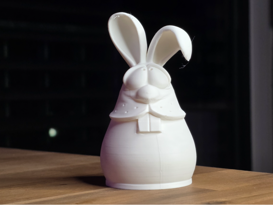 Süßer Hase mit dicken Zähnen Figur Deko Statue Ostern Osterdeko Frühling