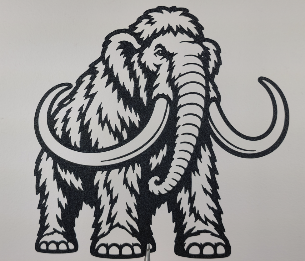 Wollmammut Eiszeit 2D Wandkunst Wandbild Wanddeko Wanddekoration Deko