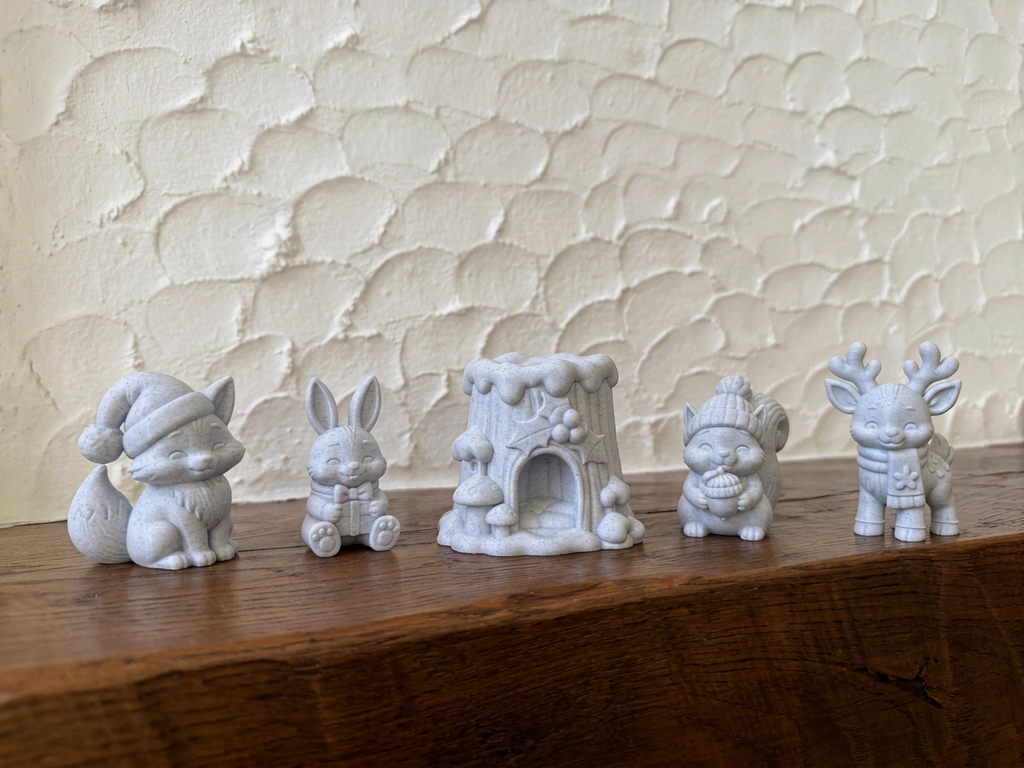 Waldtiere Figuren Set 5-teilig Deko