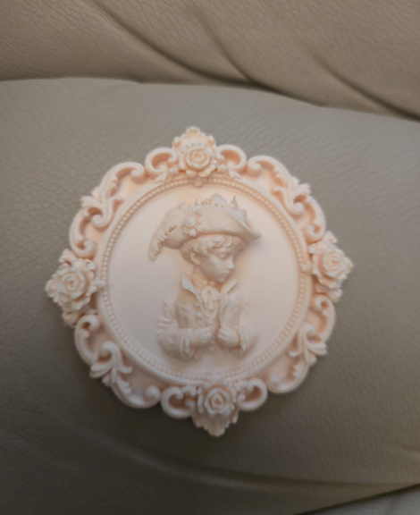Viktorianisches Kamee-Ornament Elegante Barock-Dekoration Figur Deko