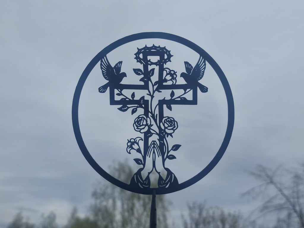 Jesus Kreuz 2D Wandkunst Wandbild Wanddeko Wanddekoration Wohnzimmer Dek Nr. 2